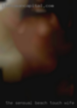 The sensual beach touch wife and kisses.